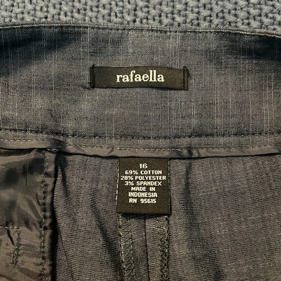 Rafaella trousers size 16 Blue subtle stripes wear to work pants office business - Picture 9 of 11